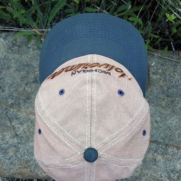 Vintage Sports Specialties Michigan Wolverines Snap Hat Cap Custom Tan - Picture 6 of 9